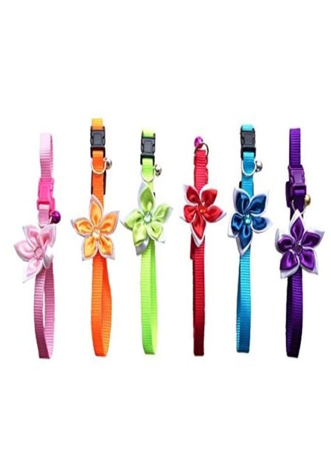 KittuPet Pack of 2 pcs Collar Flower Collar for Your Kitten Pupies Dog Size 10 MM Random Color - Image 2